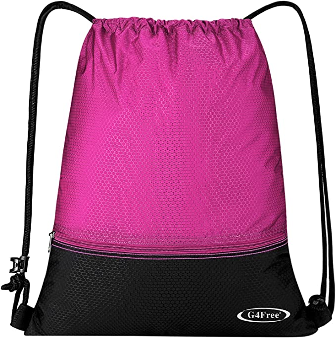 G4Free Drawstring Backpack 15L&20L Cinch Bag String Backpack Gym Bag for Men Women Nylon