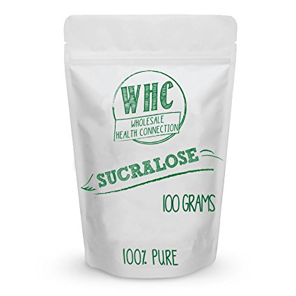 Sucralose Powder 100g (3330 Servings) | Pure Zero Calorie Sugarless Sugar Substitute | Tastes Like Sugar With No Calories | Zero-Calorie Sweetener for Beverages or Baked Goods