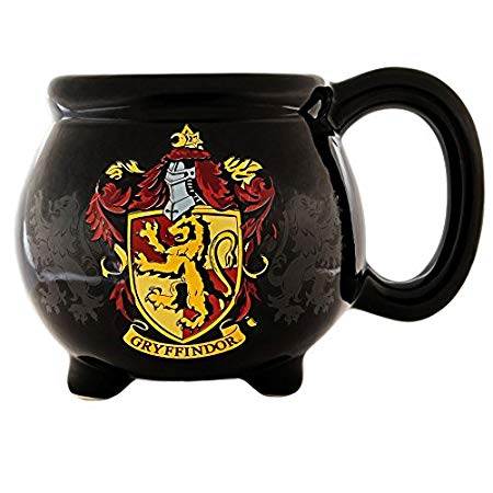 Silver Buffalo HP12063D Harry Potter House Gryffindor Crest Cauldron Ceramic 3D Sculpted Mug, 20 oz