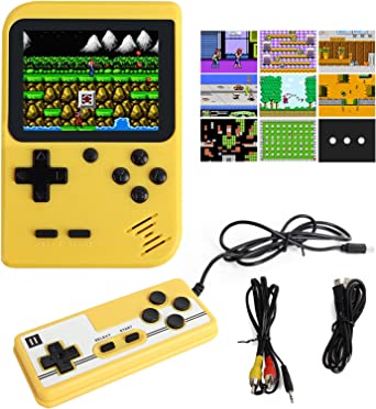 Retro Handheld Game Console for Kids Adults, 2 Players Mini Portable Classic Video Game Console with 400 Classic Games Play on TV for Children Gift, Birthday Gift