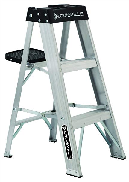 Louisville Ladder AS3003 Aluminum 3-Foot Ladder 300-Pound Duty Rating