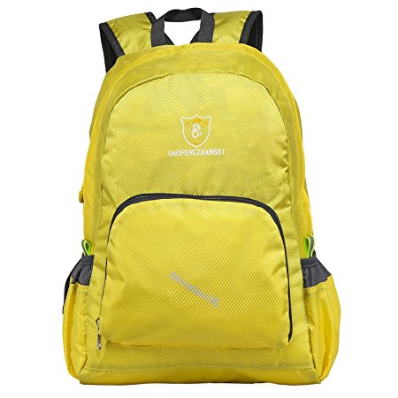 DAOFENG Ultra Lightweight Packable Backpack Handy Travel Hiking Daypack Foldable Camping Outdoor Backpack 20L