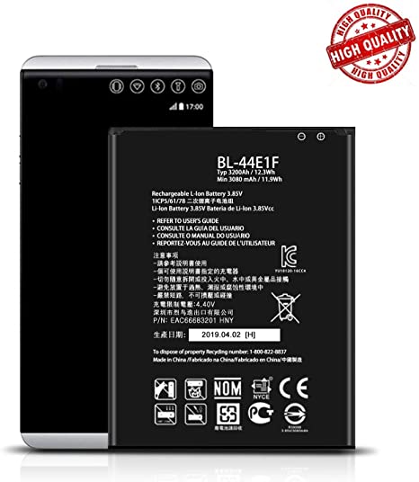 LG stylo 3 Battery, Replacment for LG stylo 3 Plus MP450, LG V20 H918 H910 LS997 US996 VS995 BL-44E1F Battery