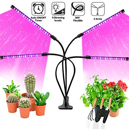 Grow Light Bulb Plant Light - Grow Light for Indoor Plants - Led Grow Light - Plant Light for Indoor Plants - Growing Lamp for Plants Growth with Timer