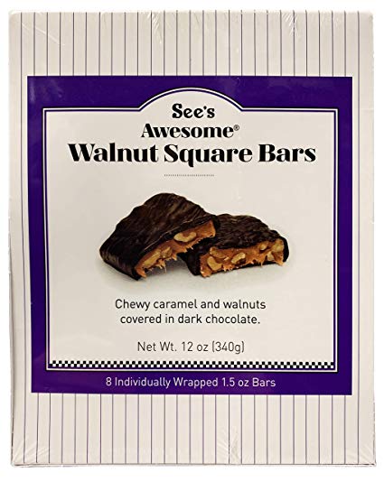 See's Candies 12 oz. Awesome Walnut Square Bars