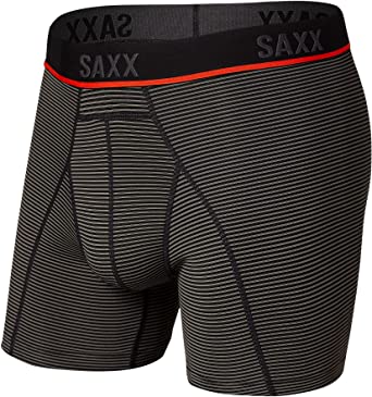 Saxx Men's Underwear – Kinetic HD Boxer Briefs with Built-in Ballpark Pouch Support – Semi-Compression Underwear, Core