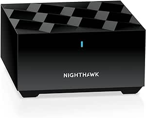 NETGEAR Nighthawk Dual-Band Whole Home Mesh WiFi 6 Add-on Satellite (MS70) – Works with Your Nighthawk MK72 Or MK73 System, Adds up to 1,500 sq. ft. Coverage, AX3000 (Up to 3Gbps)