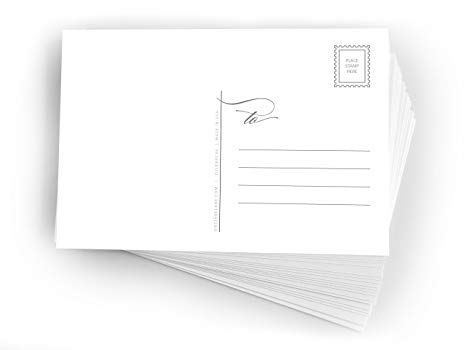 Blank Mailable Postcards - One Jade Lane - Blank Postcards 4x6, Heavy Duty 14pt, Blank Postcards for Printing with Mailing Side for Mailing, (50ct).