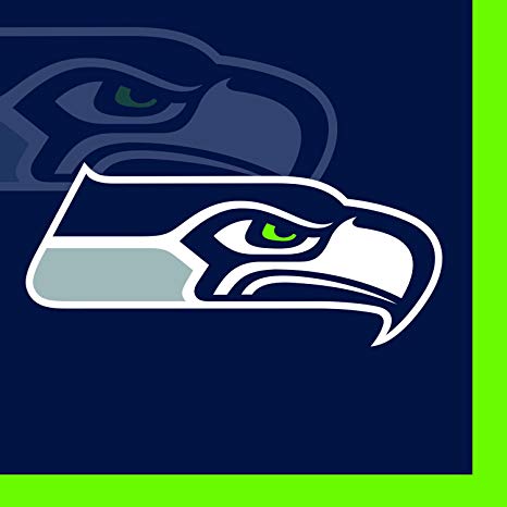 Creative Converting 16 Count Seattle Seahawks Beverage Napkins