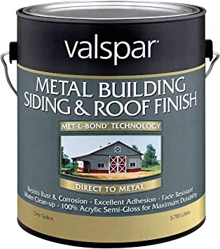 Valspar 27-0004260 Metal Building Siding & Roof Finish, Brite White ~ Gallon