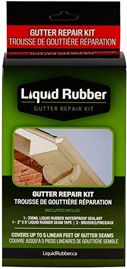 Liquid Rubber Gutter Repair Kit, Original Black