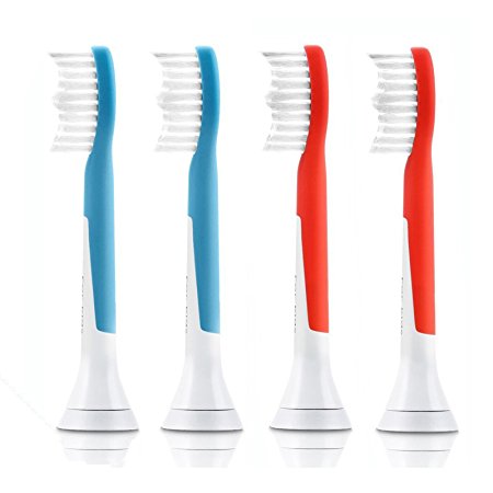 Ronsit 4pcs Electric Toothbrush brush Heads for Sonicare Proresult HX6044/HX6042 Kid's Toothbrush