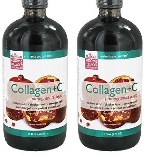 Neocell Laboratories Collagen  C Pomegranate Liquid, Pack of 2 - 16 oz (32 oz Total)