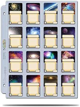 Ultra Pro Platinum 16 Pocket Platinum Mini American Cards, 41mm X 63mm, Clear