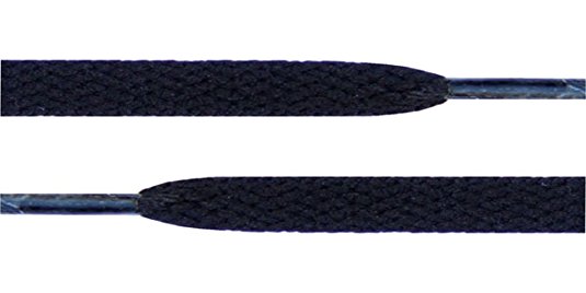 Flat Shoelaces 5/16" Wide Solid Colors Several Lengths for Sneakers and Shoes