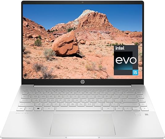 HP Pavilion Plus Laptop 14-eh1010nr, Windows 11 Home, 14", Intel Core i5, 8GB RAM, 512GB SSD, 2.2K, Natural Silver