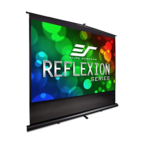 Elite Screens Reflexion Series, 100-INCH 4:3, Manual Pull Up Projector Screen, Movie Home Theater 8K / 4K Ultra HD 3D Ready, 2-YEAR WARRANTY, FM100V