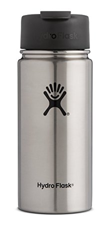 Hydro Flask Double Wall Vacuum Insulated Stainless Steel Water Bottle / Travel Coffee Mug, Wide Mouth with BPA Free Hydro Flip Cap