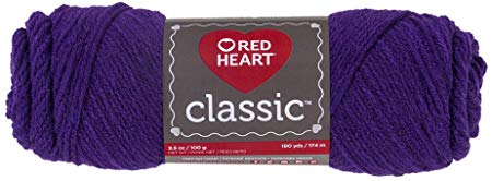 Red Heart Classic Yarn, Purple