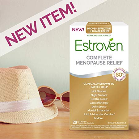 Estroven Complete Menopause Relief | All-in-One Menopause Relief* | Safe and Effective | Reduce Multiple Menopause Symptoms*1 | Reduces Hot Flashes and Night Sweats* | One Per Day | 28 Count