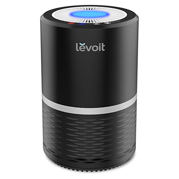 Levoit LV-H132 Air Purifier for Home with True HEPA Filter, Odor Allergies Eliminator for Smokers, Smoke, Dust, Mold, Pets, Air Cleaner with Optional Night Light, US-120V, Black, 2-Year Warranty