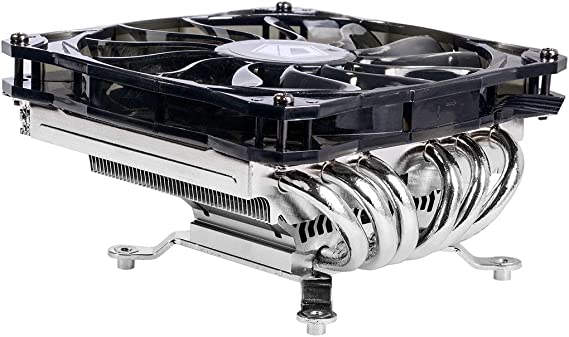 ID-COOLING IS-60 Low Profile CPU Cooler for Intel/AMD 55mm Height AM4 CPU Cooler 6 Heatpipes CPU Air Cooler 120mm PWM Fan