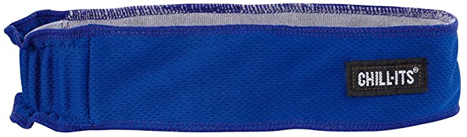 Ergodyne Chill-Its 6605 Headband, Lined with Terry Cloth Sweatband, Sweat Wicking, Blue