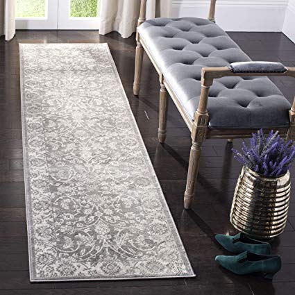 Safavieh BNT844B-24 Brentwood Collection BNT844B Cream and Grey (2' x 4') Area Rug