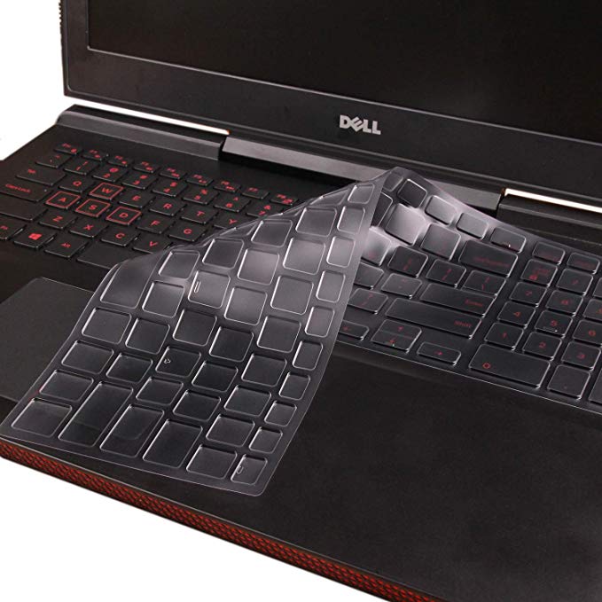 CaseBuy Keyboard Cover Skin Compatible with Dell G3/G5/G7 15.6 inch Laptop G3579 G3779 G5587 7855 7577 7588, Dell G3 17.3 inch Laptop G3779 Soft Ultra Thin TPU Protective Skin