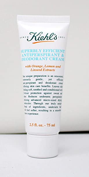 Kiehl's Superbly Efficient Anti Perspirant & Deodorant Cream - Full Size 2.5oz (75ml)