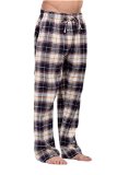 CYZ Mens 100 Cotton Premium Super Soft Flannel Plaid PajamaLouge Pants
