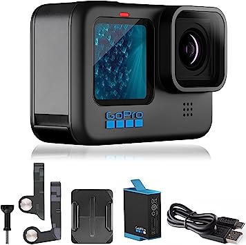 GoPro HERO11 Black – E-Commerce Packaging - Waterproof Action Camera with 5.3K60 Ultra HD Video, 27MP Photos, 1/1.9" Image Sensor, Live Streaming, Webcam, Stabilization