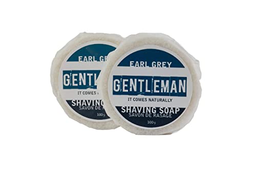 Gentleman's Eco-Shave Soap Refills - Natural Eco-Friendly Shaving Pucks 100g 2 Pack