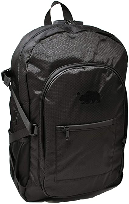 Cali Crusher 100% Smell Proof Backpack w/Combo Lock (Black)