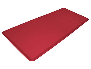 GelPro Medical Anti-Fatigue Mat: Standing Anti-Fatigue Floor Mat - Non Slip Heavy Duty Professional Mats - Ergonomic Cushioned Comfort Pad - 20” x 48” - DND Red