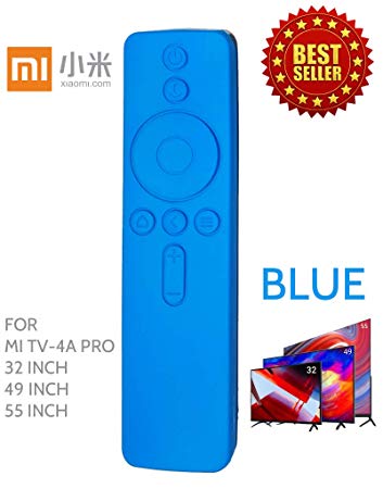 Anti Slip Silicone Protective Case/Cover for Xiaomi Mi TV Remote Controller (for MI TV-4A PRO(32, 49 & 55 INCH), Blue)