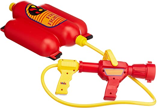 Theo Klein 8932 Henry Firefighter Water Sprayer, Toy, Multi-Colored