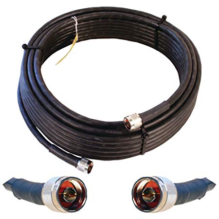 Wilson Electronics 50 ft. Black WILSON-400 Ultra Low Loss Coax Cable (N-Male to NMale)