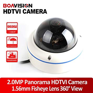 High Quality Full View 180/360 Degree Fisheye 2.0MP Panoramic HDTVI Camera Outdoor 1080P Lens CCTV