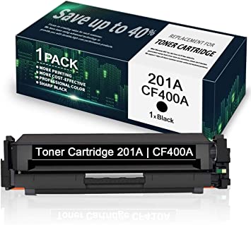 201A | CF400A Black Toner Cartridge Replacement for HP Color Laserjet Pro MFP M277n M277dw M277c6 M274n Pro M252dw M252n - by VaserInk
