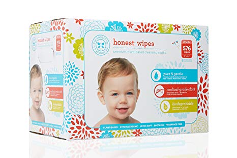 The Honest Company Honest Company Baby Wipes, Fragrance Free, Classic, 576 Count