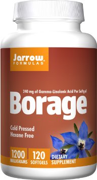 Jarrow Formulas Borage GLA 240 , Supports Women's Health, 1200 mg, 120 Softgels