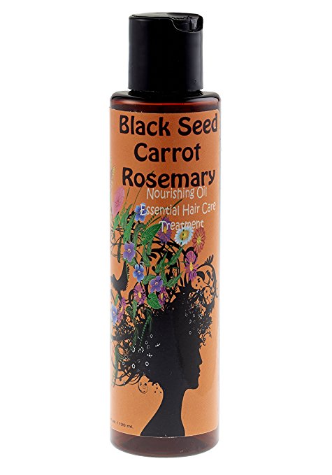 Natural Black Seed and Carrot Rosemary Hair Growth Oil Formula 4oz. By SweetSunnah