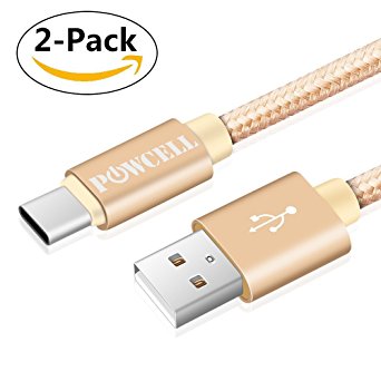 USB Type C Cable 3Ft 2 Pack,USB C to USB Nylon Braided Cable Fast Charger for Samsung Galaxy Note 8 S8 S8 plus,Google Pixel, Pixel XL, LG V30 G6 V20 G5, Nintendo Switch, New Macbook More(Gold) …