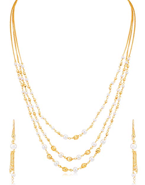 Sukkhi Jewellery Sets for Women (Golden) (N71876GLDPV092017)