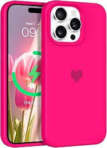 BENTOBEN for Magnetic iPhone 15 Pro Case, Phone Case iPhone 15 Pro [Compatible with Magsafe] Slim Silicone Design Shockproof Bumper Drop Protective Girls Women Boys Men iPhone 15 Pro Cover, Hot Pink