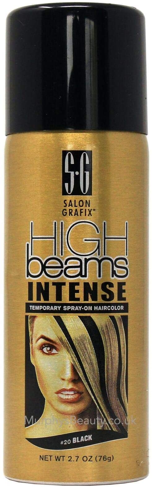 Highridge High Ridge Intense Temporary Spray On Hair Color, no.20 Black Aerosol 2.7 Oz