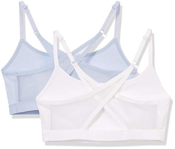 Madeline Kelly Women's 2-Pack Cotton Casual Racerback Bra