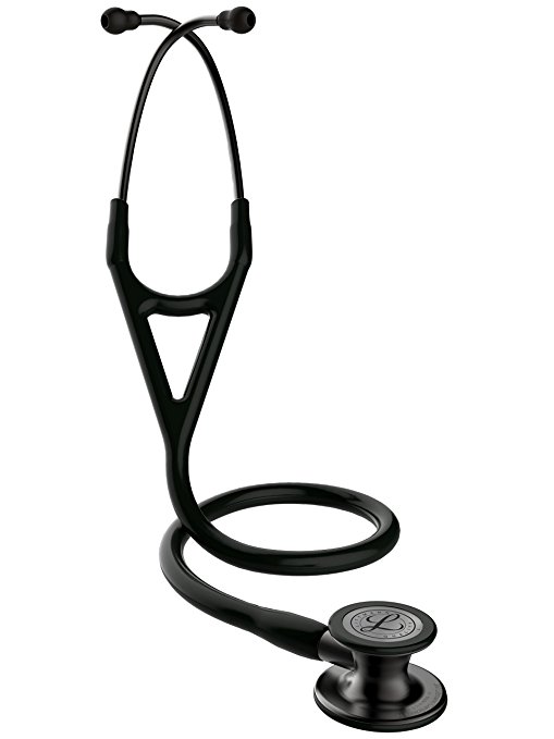 3M Littmann 6162 Cardiology IV Stethoscope, Smoke-Finish Chestpiece, Black Tube, Smoke Stem and Headset, 27"