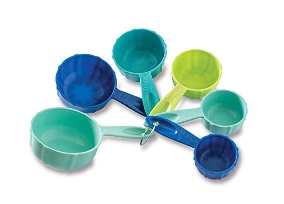 Nordic Ware 1157 Bundt Measuring Cups, Set of 6, Coastal Colors